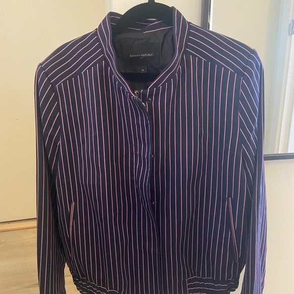 BANANA REPUBLIC striped suit jacket - Picture 1 of 3
